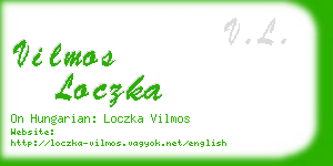 vilmos loczka business card